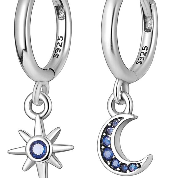 Jewelry - Dangle Drop Earrings 925 Sterling Silver Earrings for Women Cubic Zirconia Dangl